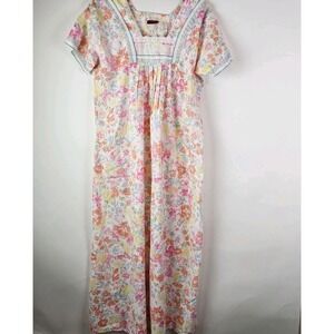 Juliet India Floral Nightgown Sleepwear Colorful Medium SS Pajamas